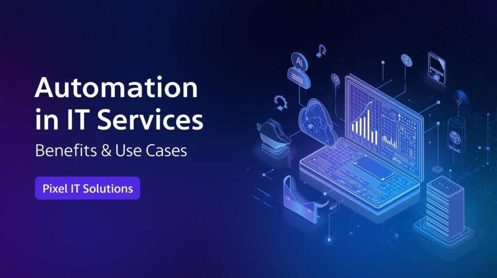 Automation in IT services is no longer optional—it is essential for businesses aiming to thrive in a competitive digital environment. By reducing manual workload, enhancing security, improving scalability, and accelerating service delivery, automation empowers organizations to focus on growth and innovation. With expertise, precision, and a future-focused mindset, Pixel IT Solutions helps businesses transform IT operations into intelligent, self-optimizing systems.