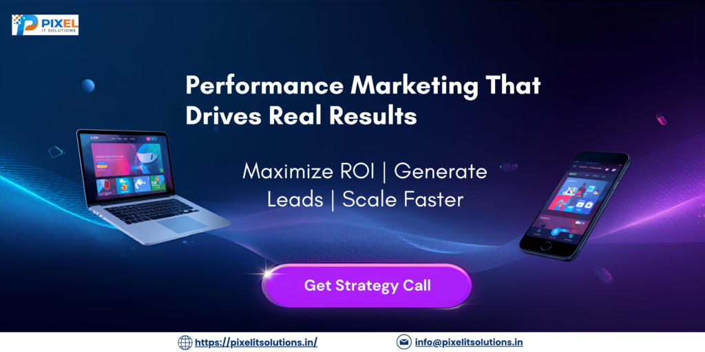 ✔ ROI-focused performance marketing strategies ✔ Advanced audience targeting and segmentation ✔ Multi-channel campaign expertise ✔ Continuous optimization and scaling ✔ Transparent analytics and reporting ✔ Customized marketing funnels