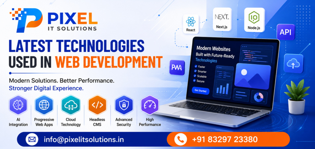 Latest Technologies Used in Web Development