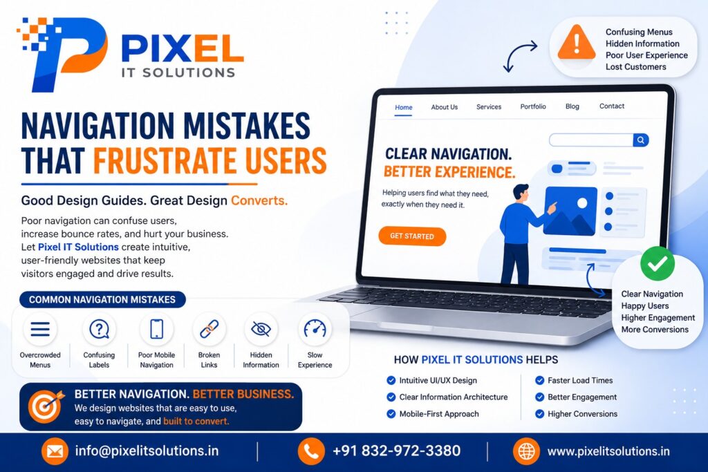 Navigation Mistakes That Frustrate Users (And How Better UI UX Design Fixes Them)