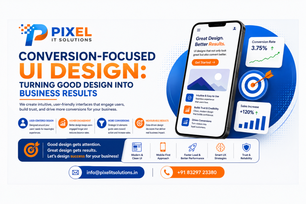 Conversion-Focused UI Design: Turning Good Design Into Business Results – Pixel IT Solutions
